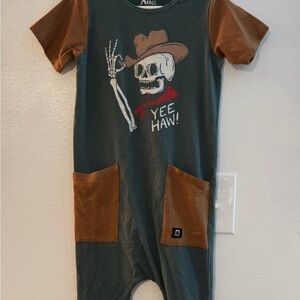 Rags Skelly Cowboy Romper